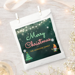 Grappig kerstneonbordfeest bedankzakje