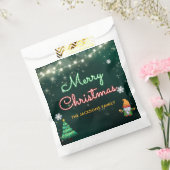 Grappig kerstneonbordfeest bedankzakje (Gezegeld)