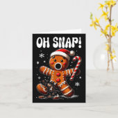 Grappig kerstontbijtman Oh Snap Outfit Paj Kaart (Gele Bloem)