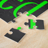 Grappig kerstontwerp "Lieve kerstman was ingelijst Legpuzzel (Zijkant)