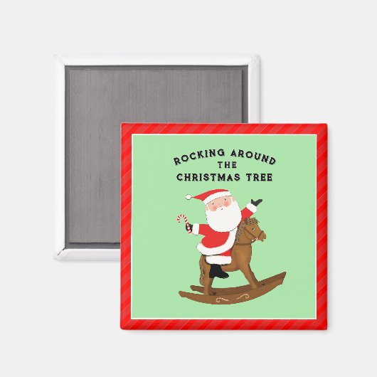 Grappig kerstpaard magneet (Voorkant / Achterkant)