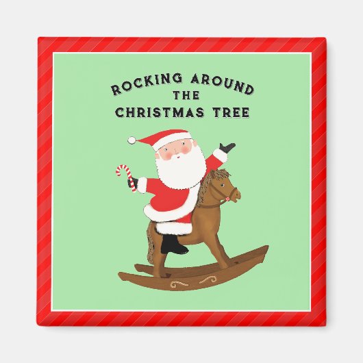 Grappig kerstpaard magneet (Voorkant)