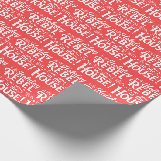 Grappig kerstpapier cadeaupapier (Hoek)