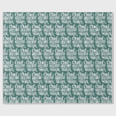 Grappig kerstpapier cadeaupapier (Vlak)