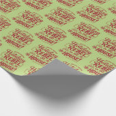 Grappig kerstpapier cadeaupapier (Hoek)