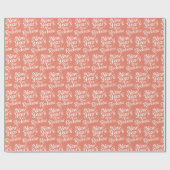 Grappig kerstpapier cadeaupapier (Vlak)