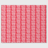 Grappig kerstpapier cadeaupapier (Vlak)