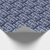 Grappig kerstpapier cadeaupapier (Hoek)