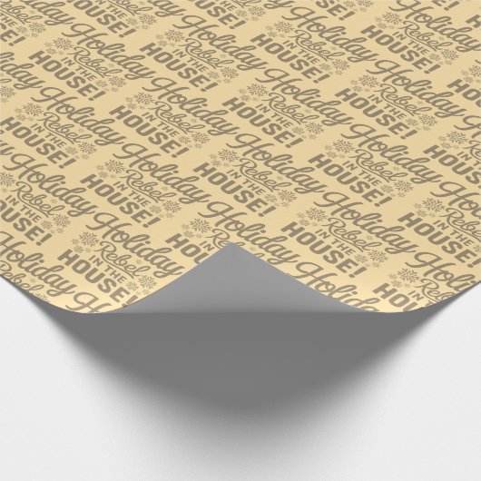 Grappig kerstpapier cadeaupapier (Hoek)