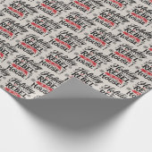 Grappig kerstpapier cadeaupapier (Hoek)