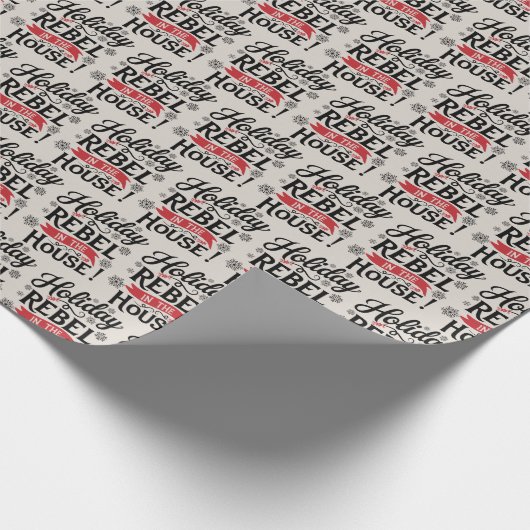 Grappig kerstpapier cadeaupapier (Hoek)