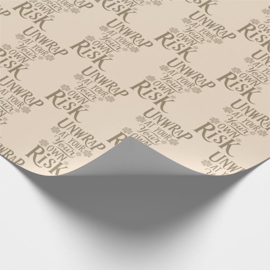 Grappig kerstpapier cadeaupapier (Hoek)