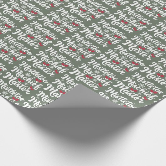 Grappig kerstpapier cadeaupapier (Hoek)