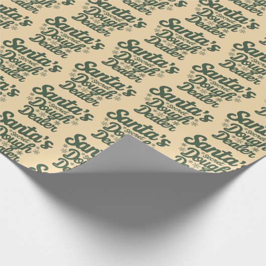 Grappig kerstpapier cadeaupapier (Hoek)