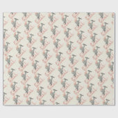 Grappig kerstpapier cadeaupapier (Vlak)