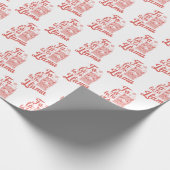 Grappig kerstpapier cadeaupapier (Hoek)