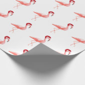 Grappig kerstpapier flamingo patroon inpakpapier (Hoek)