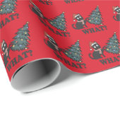 Grappig kerstpapier met rode kerstinslag cadeaupapier (Rol Hoek)