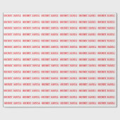 Grappig kerstpapier met rood geheim kerstcadeaupap cadeaupapier (Vlak)