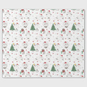 Grappig kerstpapier voor het rapen van kerstmis cadeaupapier (Vlak)