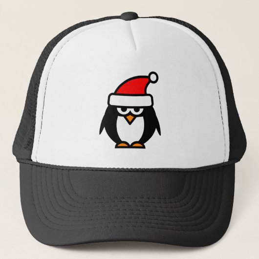 Grappig kerstpinguïn cartoon Santa Claus pet (Voorkant)