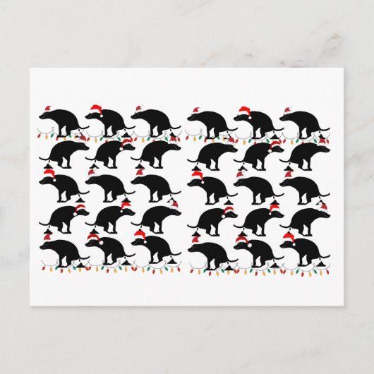 Grappig kerstpooping Dog Briefkaart (Voorkant)