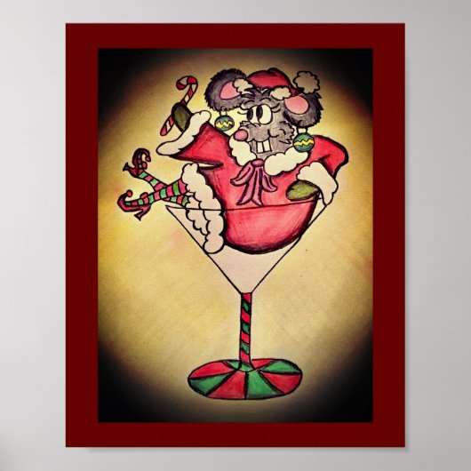 Grappig kerstPoster Poster (Voorkant)