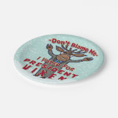 Grappig kerstPresident Vixen Reindeer Politiek Papieren Bordje (Gekanteld)