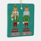 Grappig kerstrecker Buttkraker Humoureuze Keramisch Ornament (Rechts)