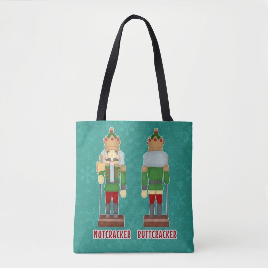 Grappig kerstrecker Buttkraker Humoureuze Tote Bag (Voorkant)