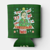 Grappig kerstrecro Drink Humor Man Blikjeskoeler (Achterkant)