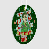 Grappig kerstrecro Drink Humor Man Ornament (voorkant)