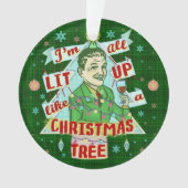 Grappig kerstrecro Drink Humor Man Ornament (voorkant)