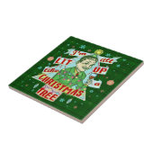 Grappig kerstrecro Drink Humor Man Tegeltje (Zijkant)