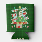 Grappig kerstrecro Drink Humor Woman Blikjeskoeler (Achterkant)