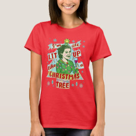 Grappig kerstrecro Drink Humor Woman T-shirt