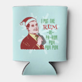 Grappig kerstrecro Rum Drink Man Holiday Blikjeskoeler (Voorkant)