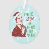 Grappig kerstrecro Rum Drink Man Holiday Ornament (voorkant)