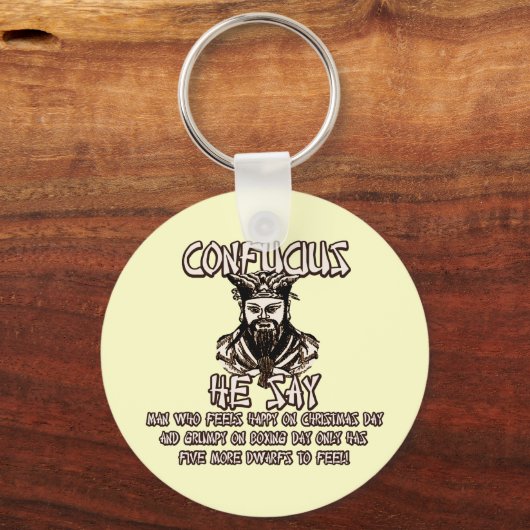 Grappig kerstrecuus sleutelhanger (Voorkant)