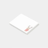 Grappig Kerstrendier Golden Retriever Puppy Post-it® Notes (Schuin)