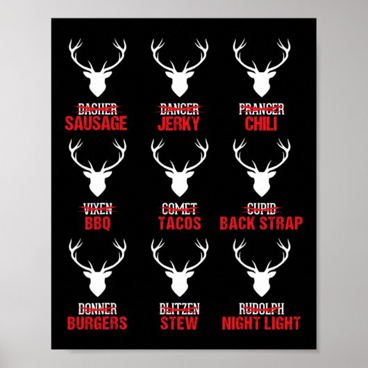 Grappig kerstrendierjacht met als doel het ontluch poster (Voorkant)