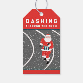 Grappig kerstrenner Gift Labels Cadeaulabel