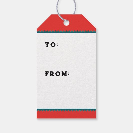 Grappig kerstrenner Gift Labels Cadeaulabel (Achterkant)