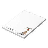 Grappig kerstrood met neus rendier notitieblok (Linkerzijde)