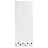 Grappig kerstrood met neus rendier wijn cadeautas (Achterkant)