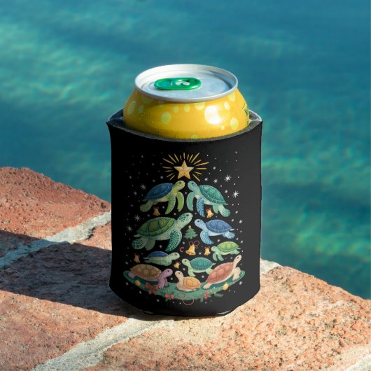 Grappig Kerstschildpad Geschenk Schildpad Kerstboo Blikjeskoeler (Insitu Zwembad)