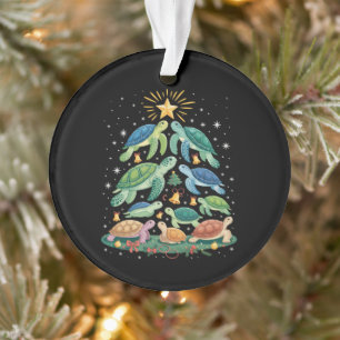 Grappig Kerstschildpad Geschenk Schildpad Kerstboo Ornament