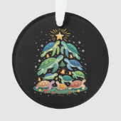 Grappig Kerstschildpad Geschenk Schildpad Kerstboo Ornament (voorkant)