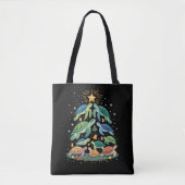 Grappig Kerstschildpad Geschenk Schildpad Kerstboo Tote Bag (Voorkant)
