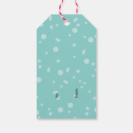 Grappig kerstSharkGift-Label Cadeaulabel (Achterkant)